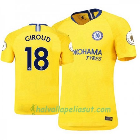 Jalkapallo Pelipaidat Chelsea Olivier Giroud 18 Vieraspaita 2018-2019 Lyhythihainen